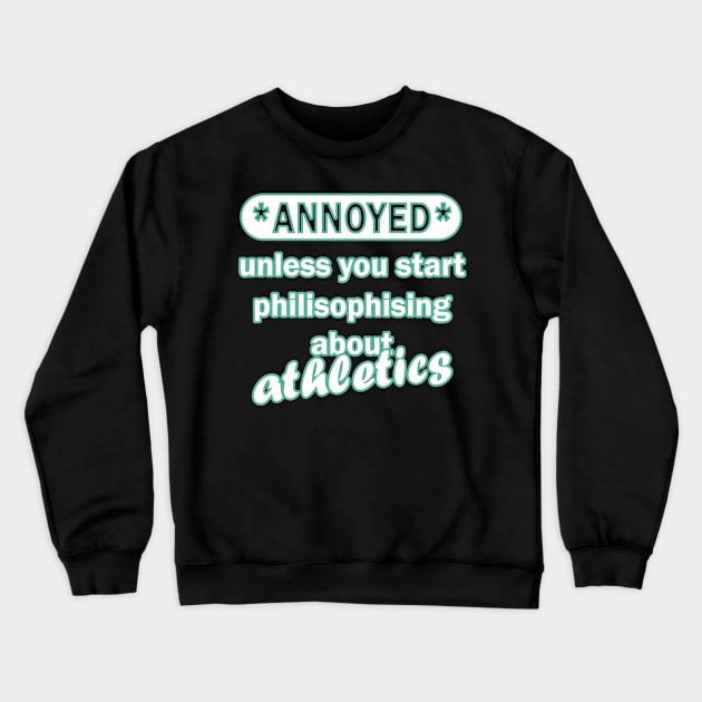 Athlete Triathlon Sport Team Swimming Running Crewneck Sweatshirt by FindYourFavouriteDesign